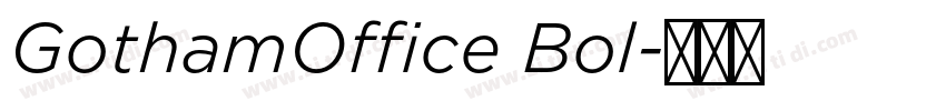 GothamOffice Bol字体转换